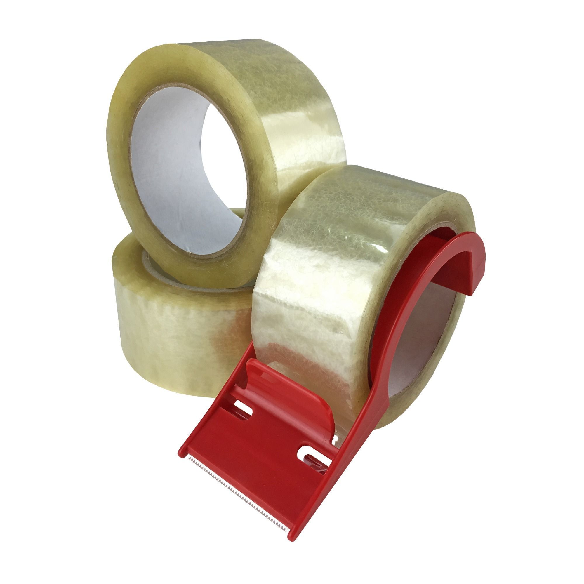 Moving Supplies: Clamshell tape dispenser with 3 rolls of packing tape