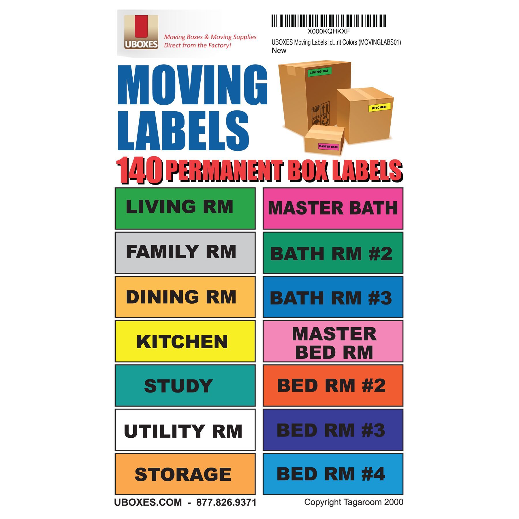 Colored Coded Moving Labels