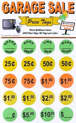 Garage Sale Stickers