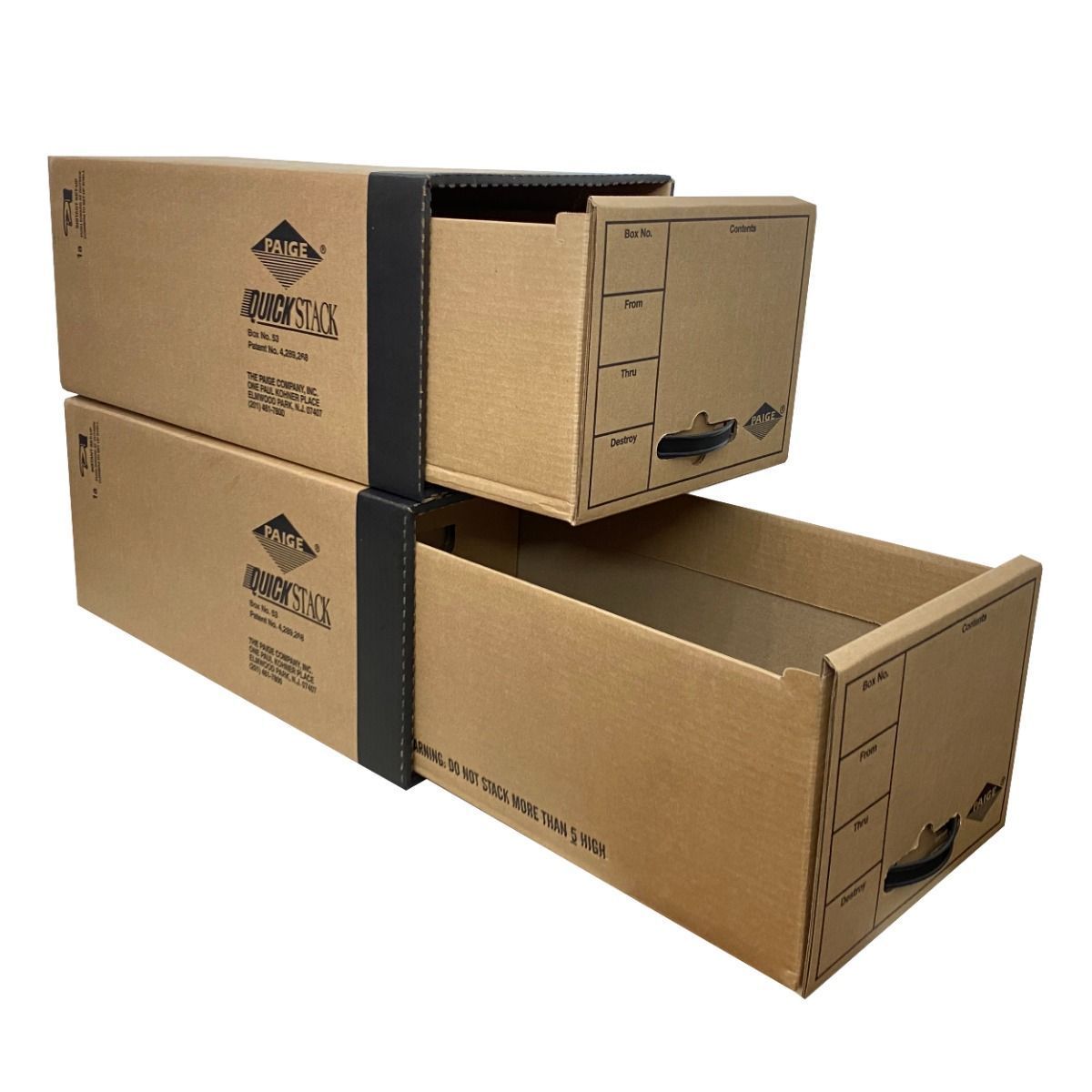 Afforadable Stackable File Boxes For Home Or Business Offices Paperwork Organization