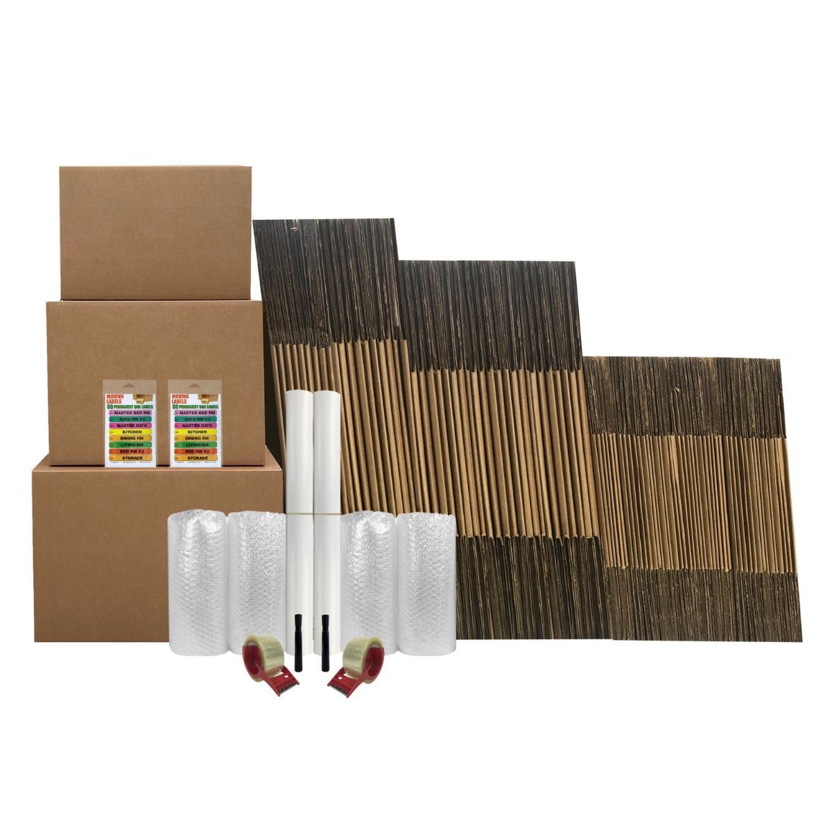 Cardboard Moving Boxes and Moving Packing Kits