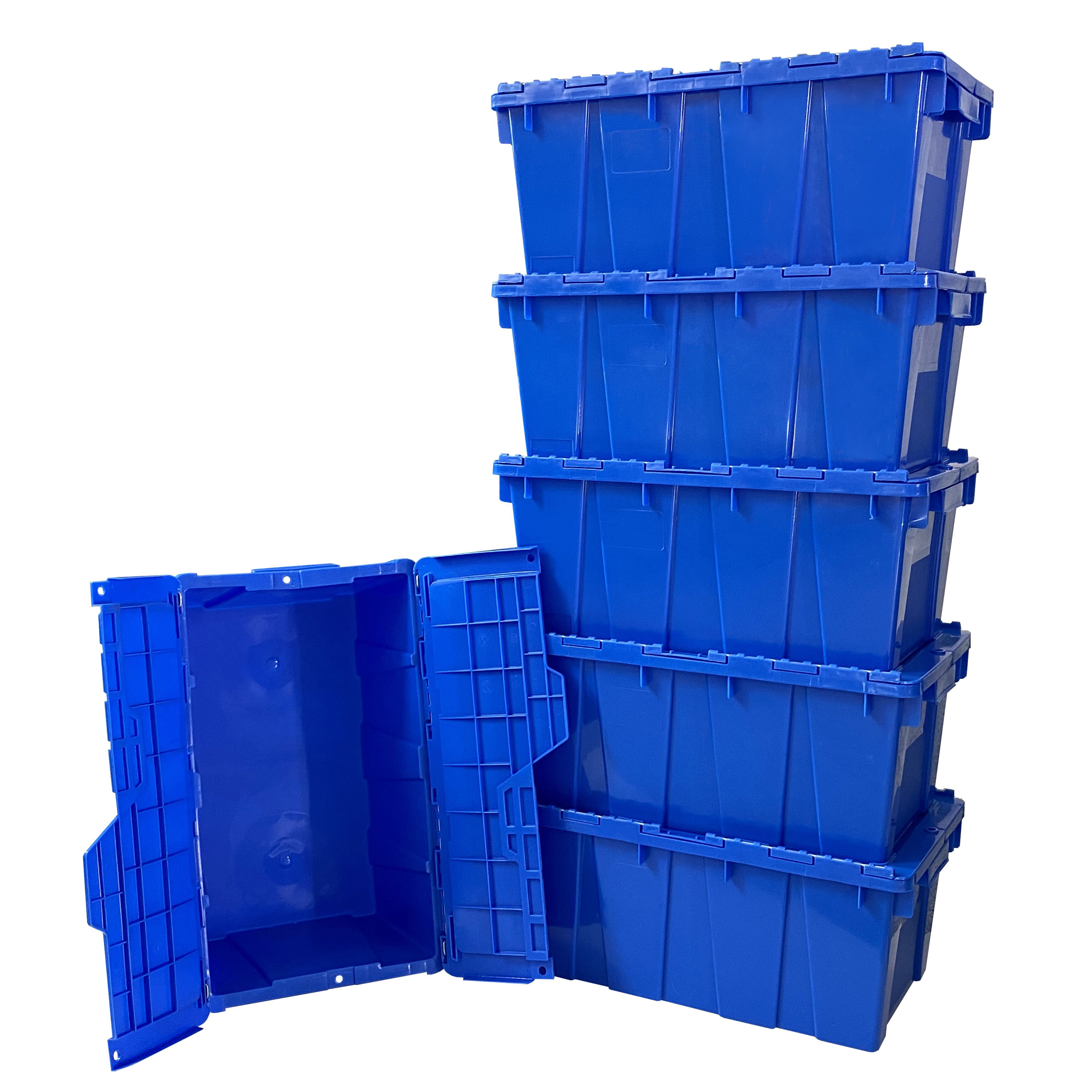 Plastic Crates with Lid for moving and storage