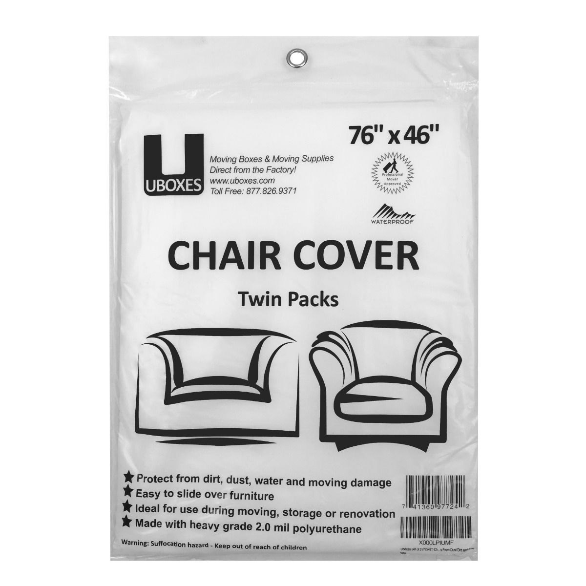 Moving Supplies: Chair Moving Covers Pack of 14 For Movers